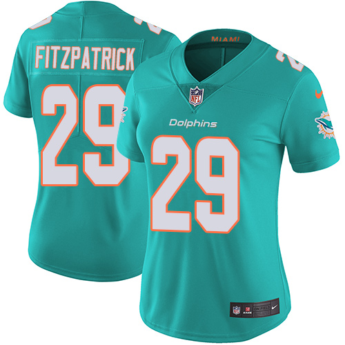 Nike Miami Dolphins 29 Minkah Fitzpatrick Aqua Green Team Color Women Stitched NFL Vapor Untouchable Limited Jersey